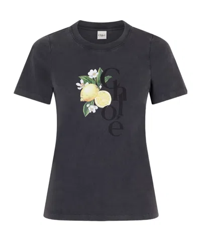Chloé Short-sleeved T-shirt In Black