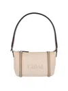 Chloé Chloe Women Sand Canvas Carry Shoulder Bag