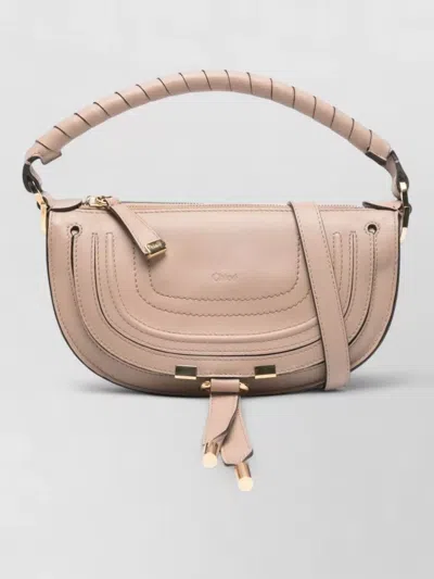 Chloé Shoulder Bag Adjustable Strap Detachable Handle In Pink