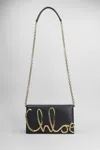 Chloé Chloe Womens Black Brand-plaque Leather Cross-body Bag In Black
