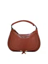 Chloé Shoulder Bag Gold Tone Hardware Handle In Brown