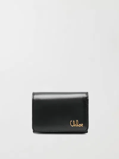 CHLOÉ WALLET CHLOÉ WOMAN COLOR BLACK,H12403002