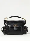 Chloé Camera Medium Shoulder Bag In Croc-embossed Calfskin In Black