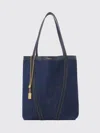 Chloé Spin Panelled Shoulder Bag In Blue
