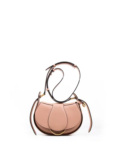 Chloé Small Chloe Ride Leather Shoulder Bag In Neutrals