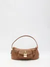 Chloé The 99 Shoulder Bag In Shiny Grained Calfskin In Brown