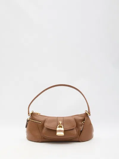 CHLOÉ CHLOÉ SHOULDER BAG THE 99 BROWN DET GOLDEN