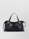 Chloé Shoulder Bag With Detachable Strap And Top Handles In Black