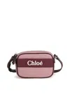 Chloé Shoulder Bag With Embroidery In Purple