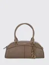 Chloé Bowling Calf Leather Shoulder Bag In Brown