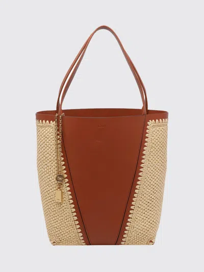 Chloé Spin Bucket Bag In Brown