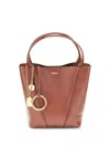 Chloé Grained Leather Shoulder Bag In Brown