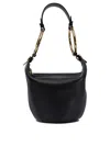 Chloé Chloe Bracelet Small Suede Shoulder Bag In Black