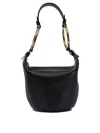 Chloé Chloe Bracelet Small Suede Shoulder Bag In Black