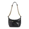 Chloé Sac Porté Épaule Camera Chain En Cuir Brillant Femme Noir Taille Onesize 100% Bubalus Bubalis, Farme In Black