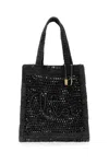 Chloé Black Raffia Summer Banana Shoulder Bag