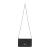 Chloé Compact Black Buffalo Leather Shoulder Bag In Black