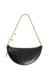 Chloé Black Nappa Leather Chloe Icons Shoulder Bag In Black