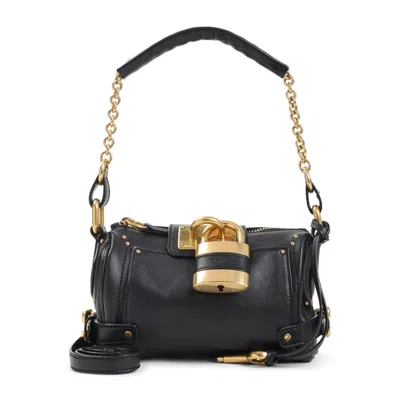 Chloé Black Leather Small Paddington Shoulder Bag
