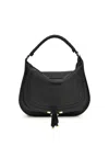 Chloé Black Calf Leather Bos Taurus Shoulder Bag In Black