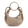 Chloé Women Small Bracelet Hobo Bag In Grained Leather In Brown