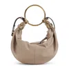 Chloé Chloe Women Small Bracelet Hobo Bag In Grained Leather In Brown