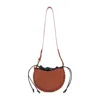 Chloé Brick Leather Small Mate Crossbody Bag In Brown