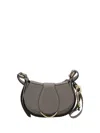 Chloé Structured Shoulder Bag With Adjustable Strap In Flannel Grey