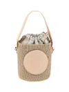 Chloé Pink Mini Horse Medal Basket Bag In Pink