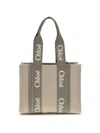 Chloé Woody Tote Bag In Sand