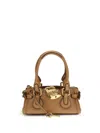 Chloé Grained Leather Padlock Paddington Shoulder Bag In Brown
