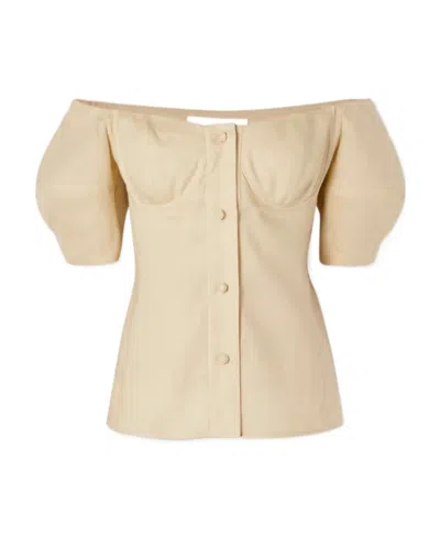 Chloé Shoulder-length Blouse In Nude
