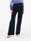 Chloé Side-zip Flared Trousers In Blue