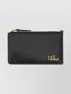 Chloé Signature Coin Purse Gold-tone Hardware In Black