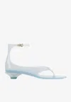 Chloé Chloe Women Pastel Light-blue Tpu Chloe Jelly Thong Sandals In Blue