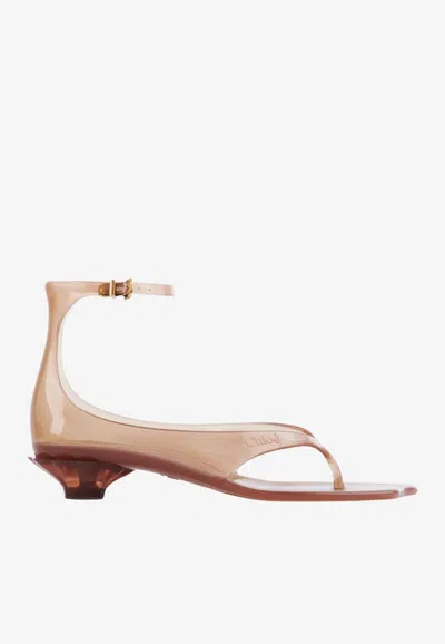 CHLOÉ SIGNATURE JELLY SANDALS