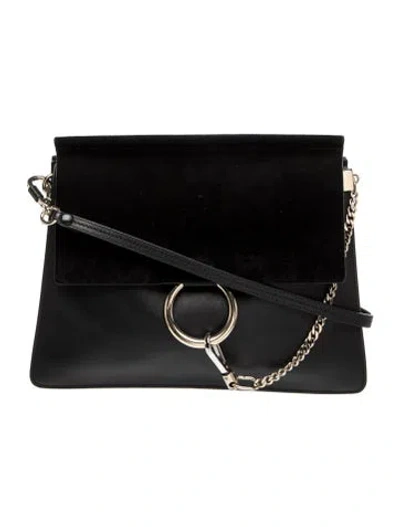 Pre-owned Chloé Signature Shoulder Bag In Black