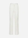 CHLOÉ SILK AND WOOL FLARED TROUSERS
