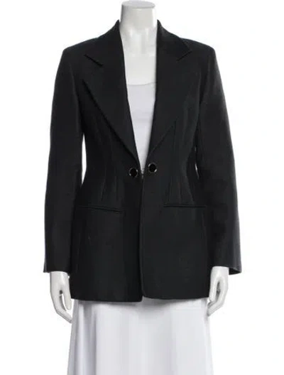 Pre-owned Chloé Silk Blazer In Gray