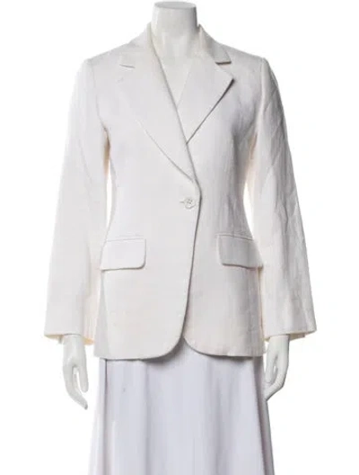 Pre-owned Chloé Silk Blazer In White