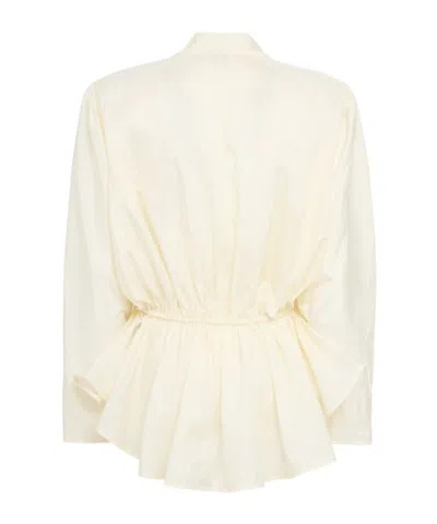 Chloé Silk Blend Shirt In White