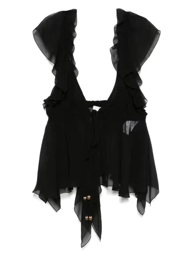 Chloé Bluse Aus Seide In Black