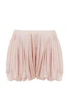 Chloé Silk Charmeuse Mini Bloomer Shorts In Light Pink