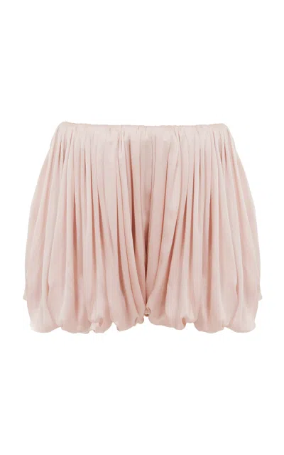 CHLOÉ SILK CHARMEUSE BLOOMER SHORTS