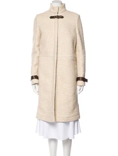 Pre-owned Chloé Silk Coat In Neutral
