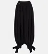 Chloé Chloe Women Pantaloni Fluidi A Pieghe In Charmeuse Di Seta In Black
