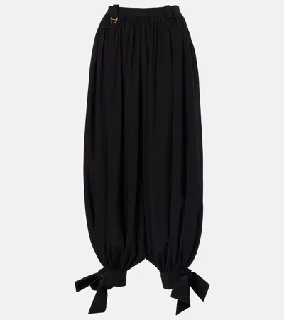 CHLOÉ CHLOE SILK CREPE DE CHINE BALLOON PANTS