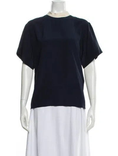 Pre-owned Chloé Silk Crew Neck Top