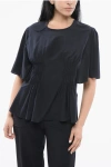 Chloé Drape-detailed Crewneck Top