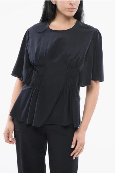 CHLOÉ SILK DRAPED TOP